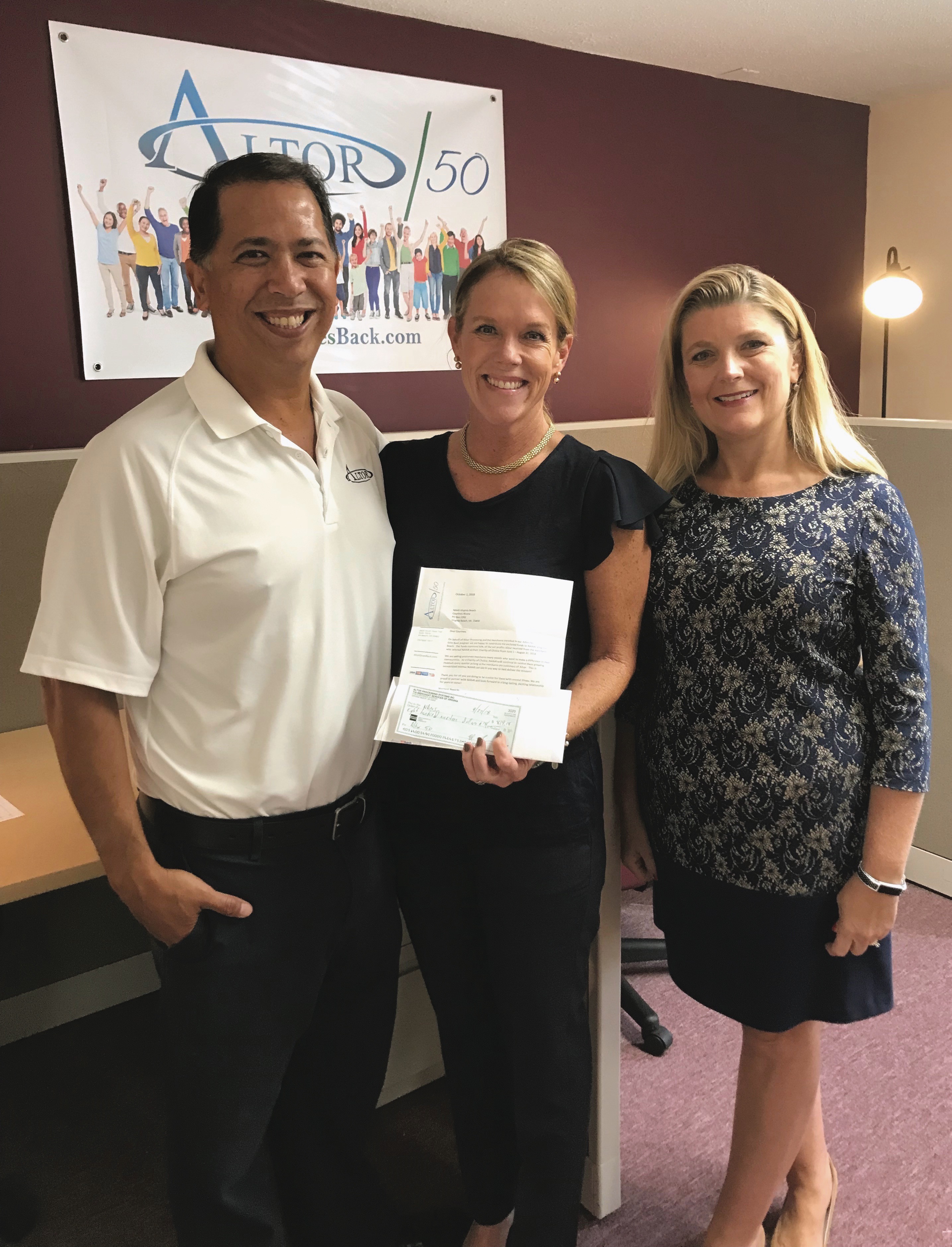 Altor/50 gives back