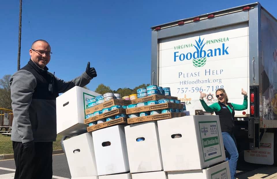 Langley Family Foundation donation toVirginia Peninsula Foodbank