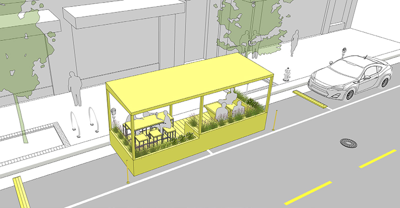 Downtown Norfolk streatery