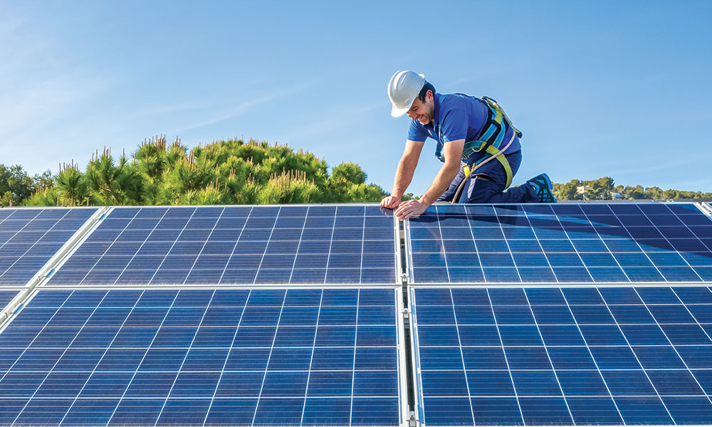 solar power installation