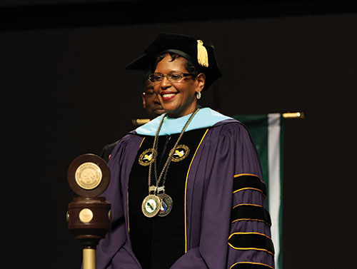College President Dr. Towuanna Porter Brannon