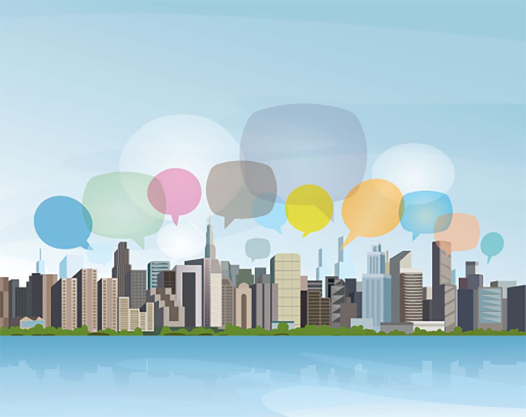 illustration of city scape