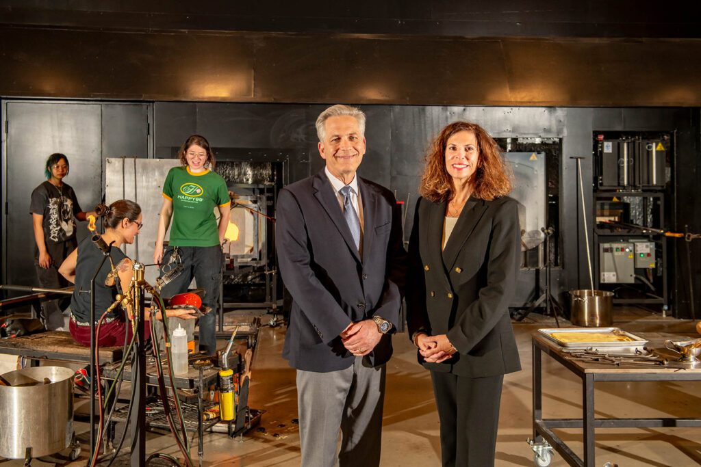 Pictured: Dr. Carl Petersen, Chief of Mental Health Services, CHKD Amy Sampson, President & CEO, CHKD